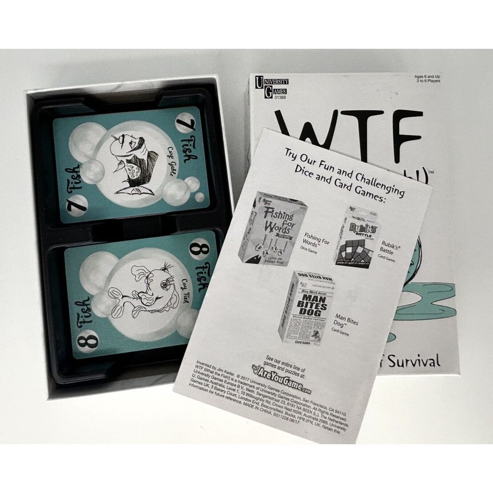 WTF What the Fish‎ Card Game of Survival Family/Strategy University Complete - Picture 2 of 3